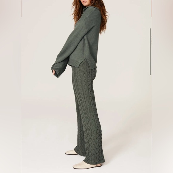 525 America Cable Knit Wide Leg Pants - Picture 2 of 7